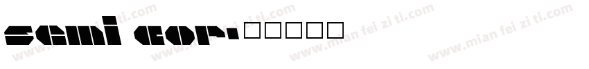 semi cor字体转换